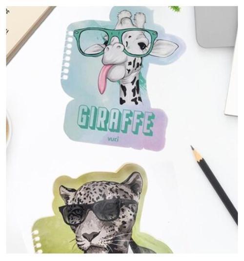 Vuki Şekilli Spiralli Not Defteri (Kaplan-Zürafa) - 1adet
