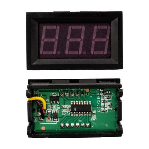 CA-056-100V DC 0-100 Volt Dijital Kırmızı Ekran Voltmetre (3 Pin)