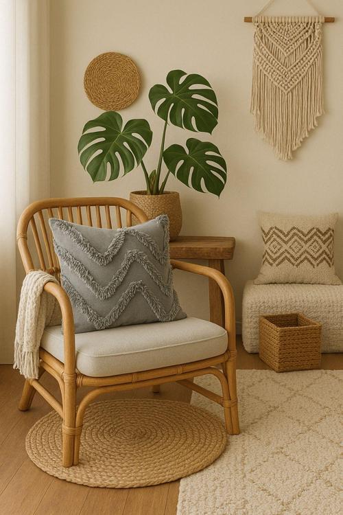 Tüylü Ve Desenli Kırlent Kılıfı - 40X40 Cm Şık Ve Konforlu Dekoratif Yastık