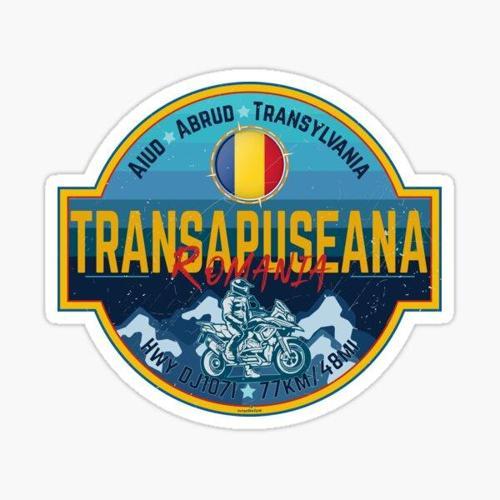 Transapuseana Dağ Yolu Romanya Etiket yapıştırma 19CM