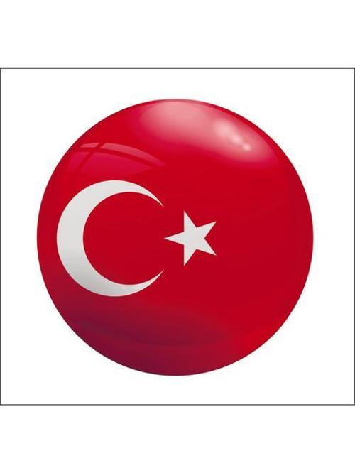 Türk Bayrağı Ay Yıldız Sticker 14 Cm 2 Adet