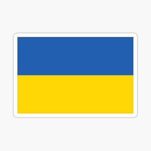 Ukrayna Ukraine Bayrak sticker 19 cm Model2