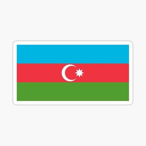 Azerbaycan Bayrağı Çıkartması Araba Oto Sticker Etiket