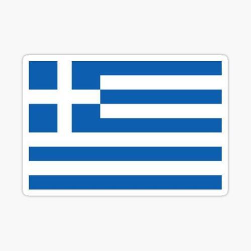 Yunanistan Greek National Bayrak Greece Sticker 18CM