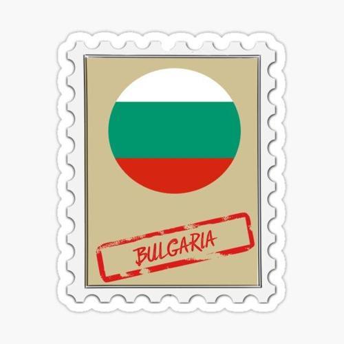 Bulgaristan Bulgar Posta Pulu ı Araba Sticker Çıkartması 2 Adet