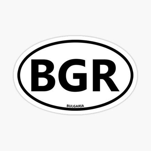 Bulgaristan Çıkartması Ülke Kodu Sticker Araba oto Etiket 13CM