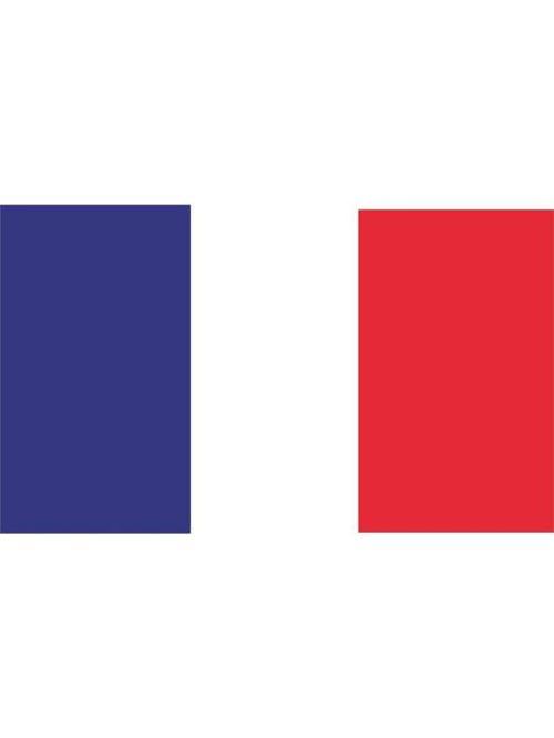 Fransa Bayrağı Sticker Yapıştırma 19CM