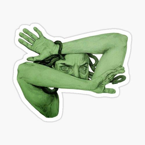 Medusa Sticker Yapıştırma  Etiket 19CM