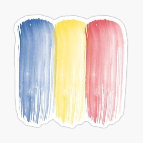 Romanya Bayrağı Bükreş Çıkartması Yapıştırması Etiker Araba 19CM