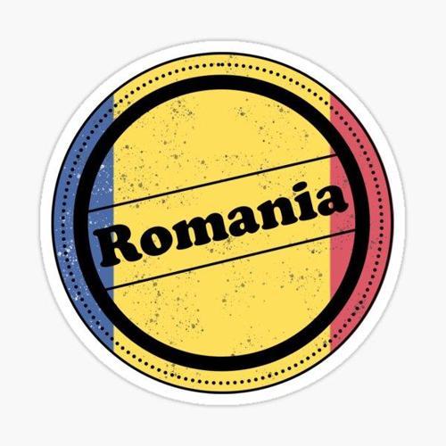 Romanya Pul Etiketi Sticker Yapıştırma 19CM