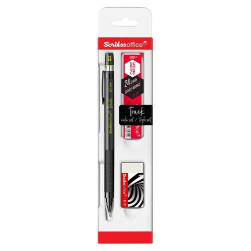 Scrikss Track 3'lü Set Mekanik Kurşun Kalem 0.5 mm Yeşil