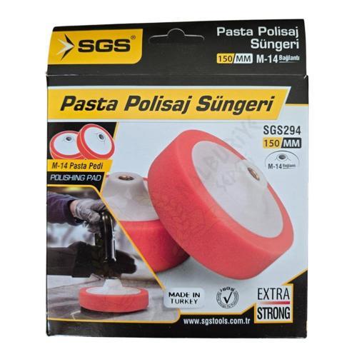 Pedli Pasta Polisaj Süngeri - 150 mm. - M14 Bağlantı - 1 Adet