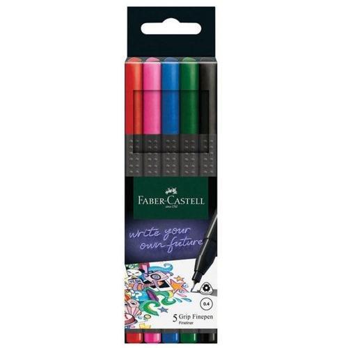 Grip Finepen Renkli Kalem 5 Renk - 2 paket