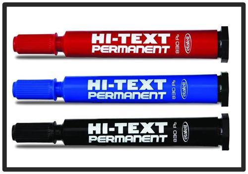 Hı-Text Permanent Kalem Kesik Uçlu Mavi