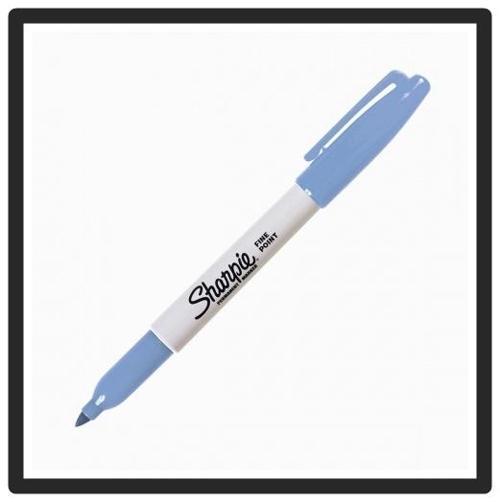 Fine Permanent Markör Kalem A Mavi