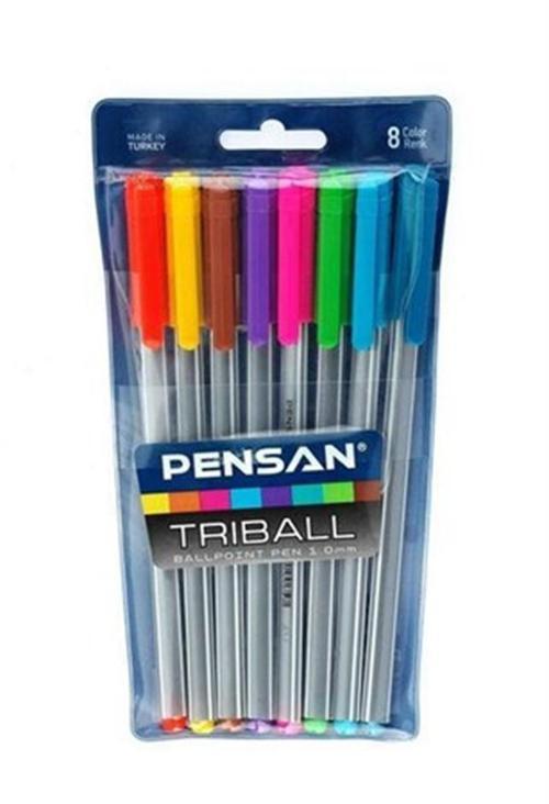 Triball Renkli Kalem 8Li - 3 paket