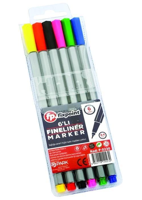 Fineliner 6Lı Renkli Kalem