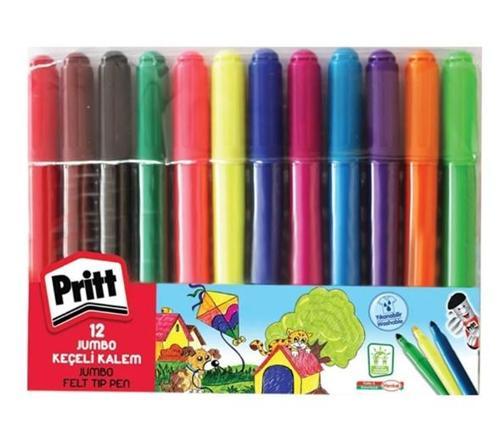 Jumbo Keçeli Kalem 12Li - 2 paket