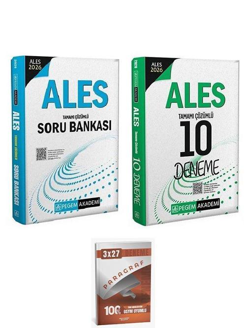 Pegem 2026 ALES Soru Bankası + 10 Deneme 2 li Set AnlaKazan Paragraf