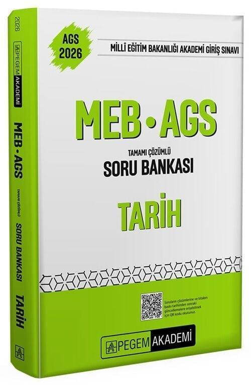 Pegem 2026 MEB-AGS Tarih Soru Bankası Çözümlü Pegem Akademi Yayınları