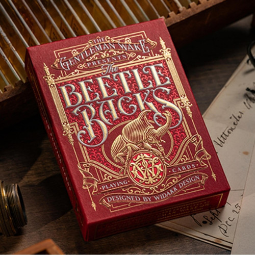 The Beetle Backs (Crimson Edition) Premium Oyun Kağıdı iskambil Kartları Destesi