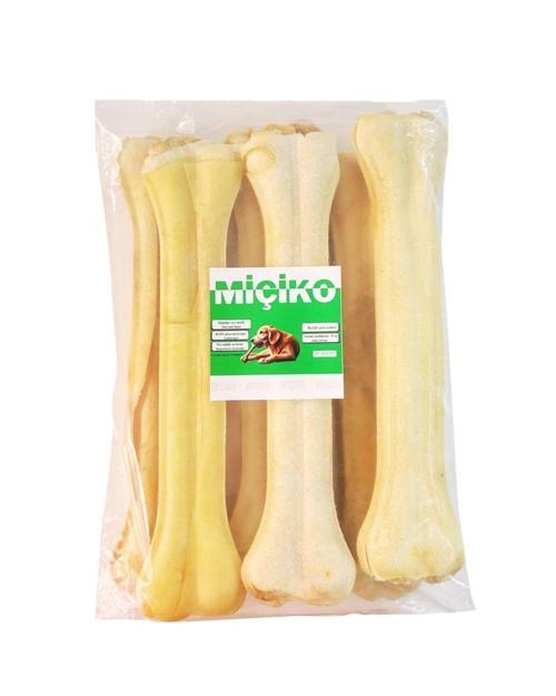 27Cm Beyaz Press Çiğneme Kemiği EKO 6Lı Paket