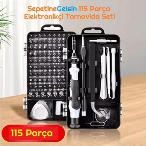 115 Parça Elektronikçi Tornavida Seti