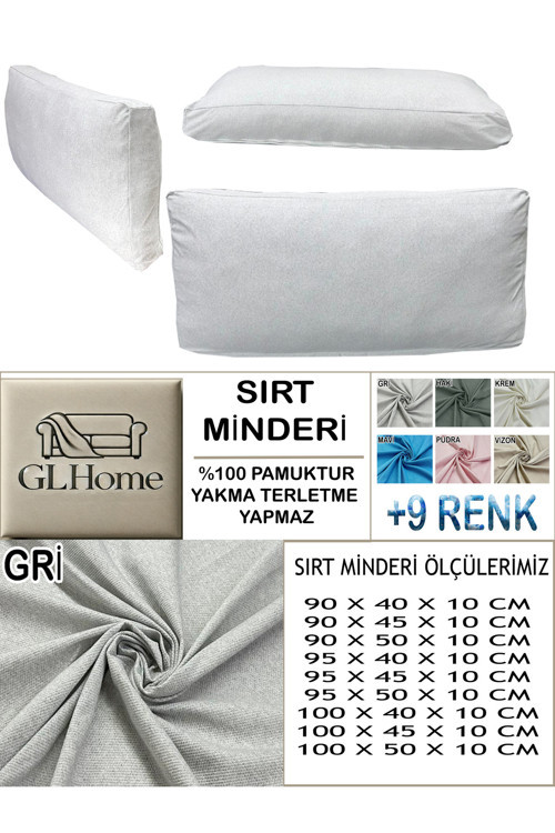 %100 Pamuk Petek 4 Adet Sırt Minderi Kılıfı