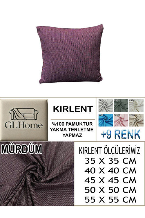 %100 Pamuk Petek 2'Li Kirlent Kılıfı