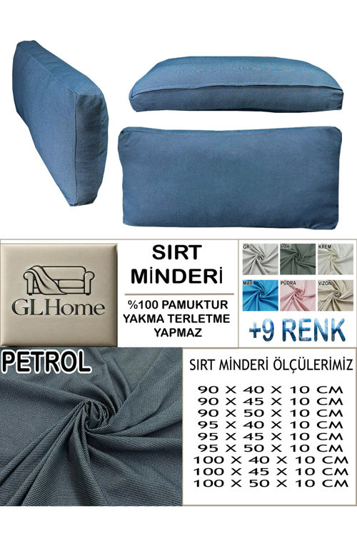 %100 Pamuk Petek 2 Adet Sırt Minderi Kılıfı