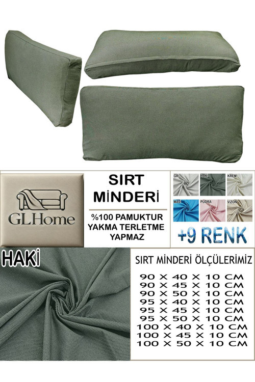 %100 Pamuk Petek 2 Adet Sırt Minderi Kılıfı