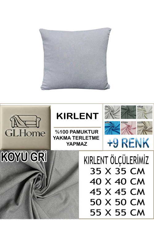 %100 Pamuk Petek 2'Li Kirlent Kılıfı