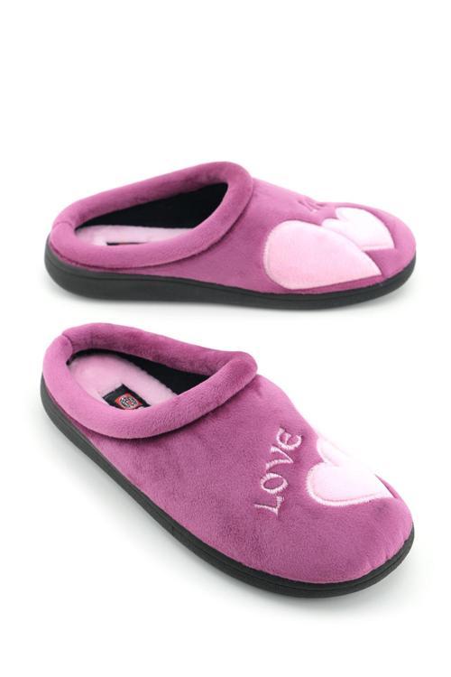 Kadın Kışlık Nakışlı Tasarım Havlu Kumaş PU Taban Rahat Ev Bahçe Gondol Terlik