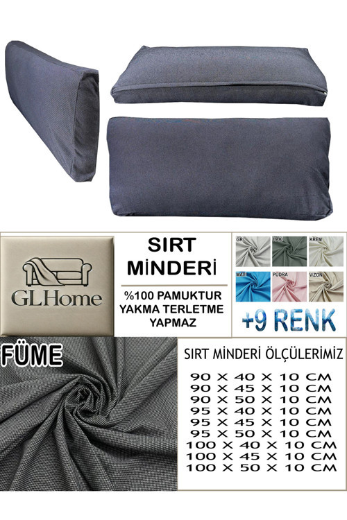 %100 Pamuk Petek 2 Adet Sırt Minderi Kılıfı