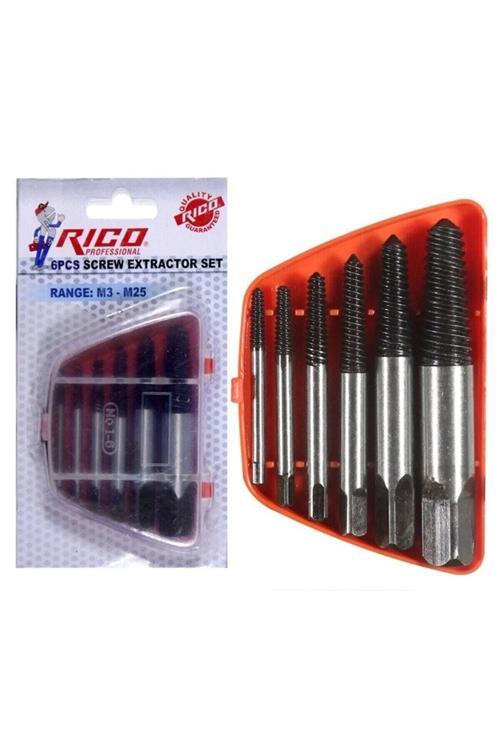 Ters Kılavuz Seti 6 Parça Hasarlı Kırılmış Civata Sökcü 005-Rc3216 - Vida