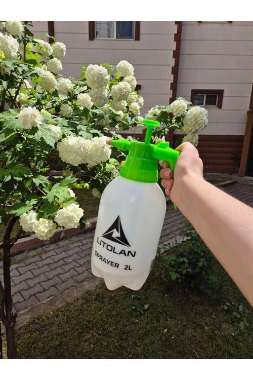 Lıtolan Basınçlı Pompa 2Lt Bitki Sulama Ve İlaçlama Pompası Beyaz