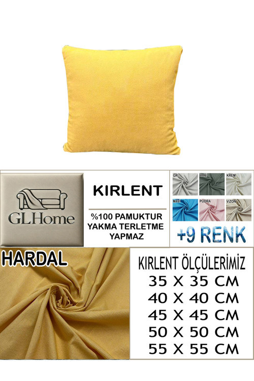 %100 Pamuk Petek 2'Li Kirlent Kılıfı