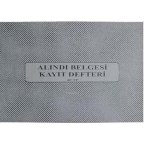 Alındı Belgesi Defteri 40 Yp.