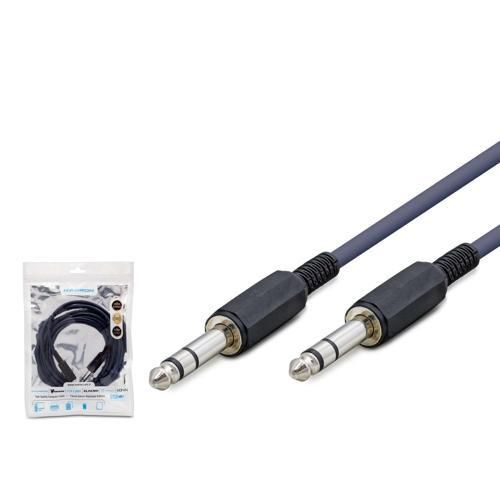 Büro Ev Ofis Ses Müzik Sistemi için 3MT 6.5MM Siyah Enstruman Gitar Kablosu