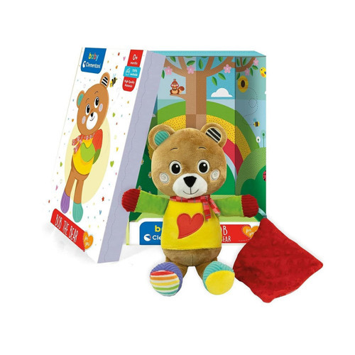 17761 Baby Clementoni Yumuşacık Ayıcık Eğitici Peluş Oyuncak 1-4 Yaş