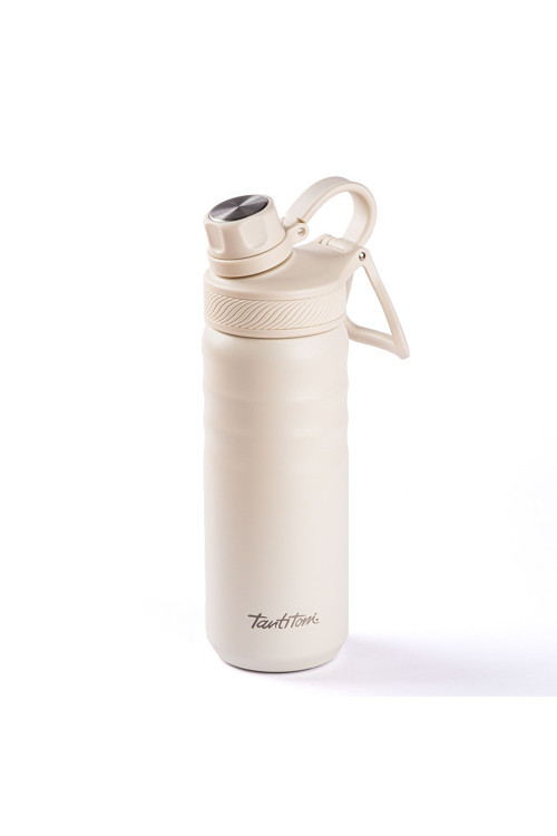 024-01-Beyaz 2 Kapaklı Çift Katmanlı Termos 530Ml
