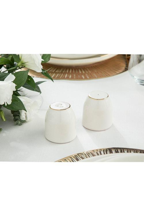 Torino Porselen Tuzluk-Biberlik 5,5X5 Cm Gold