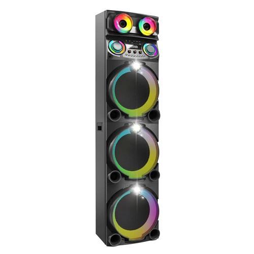 GD-3127 Dijital LED Göstergeli Mikrofonlu RGB TWS Üçlü 12 inç Stereo Bass Kablosuz Karaoke Hopa