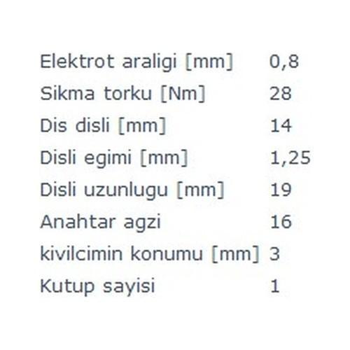 Buji Ateşleme 1T F8Dc4 W124 W202 W210 1.8 2.0 2.2 2.3
