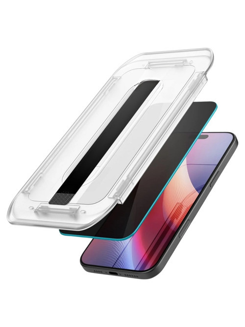 iPhone 16 Plus Otomatik Kolay Kurulum Aparatlı Toz Bırakmayan Hayalet Full Kaplayan Ekran Koruyucu Cam