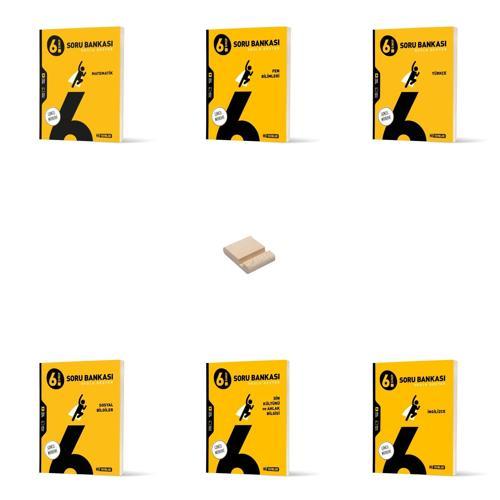 6. Sınıf Tüm Dersler Soru Bankası 6lı Set + Telefon Standı
