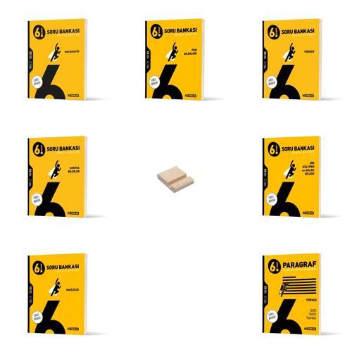 6. Sınıf Tüm Dersler Soru Bankası 7li Set + Telefon Standı