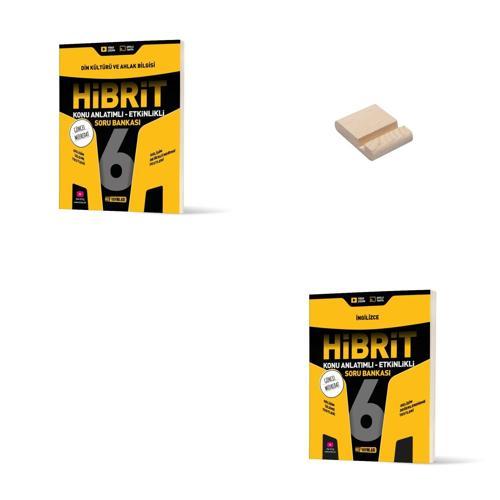 6. Sınıf Din Kültürü ve İngilizce Hibrit Etkinlikli Soru Bankası + Telefon Standı