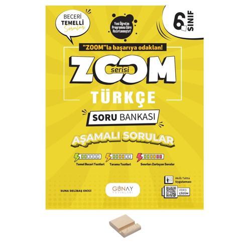 6. Sınıf Zoom Serisi Türkçe Soru Bankası + Telefon Standı
