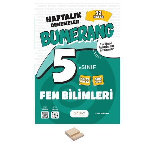 5. Sınıf Bumerang 32 Haftalık Fen Bilimleri Denemeleri+ Telefon Standı
